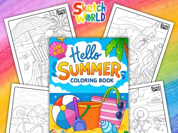 Summer Coloring Pages for Kids | Fun Summer Activities