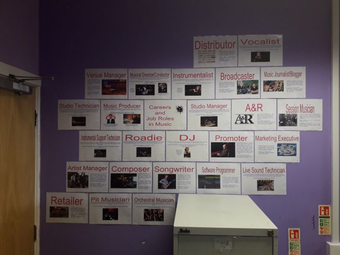 Music Careers Display (CIAG/BTEC)