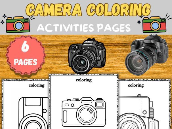 Camera Coloring Pages