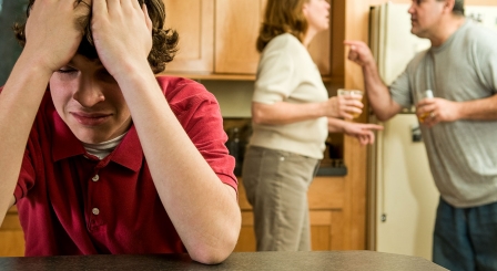 Family arguing