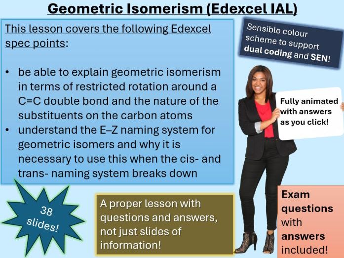 Geometric Isomerism | Full Lesson (click for video preview)