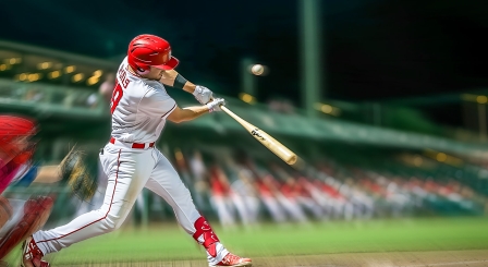 Baseball player at the plate