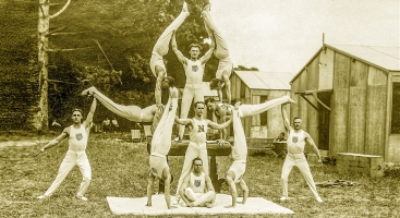 Human pyramid