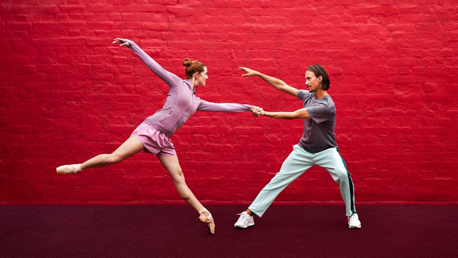Two people dancing