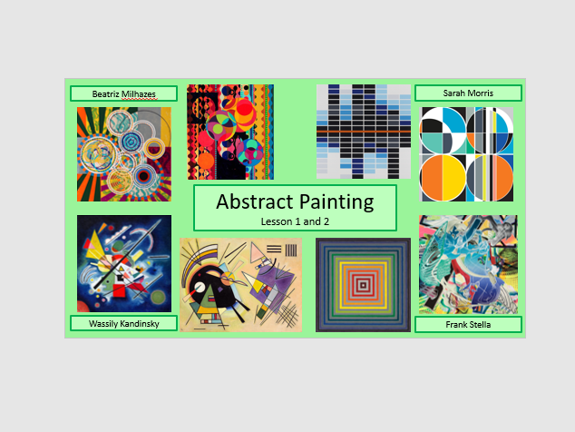 Abstract art series of two projects for KS3, could be used for distance-learning