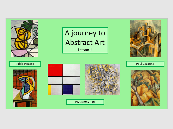 Abstract Art project - Picasso, Mondrian, Cezanne