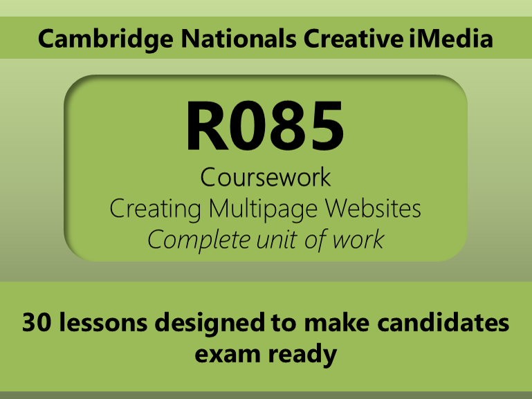 Creative iMedia R085 Unit of work (Ecofest)