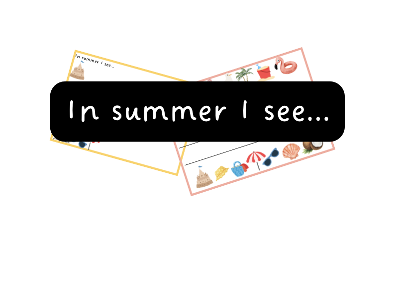 In Summer I see - Writing Activity